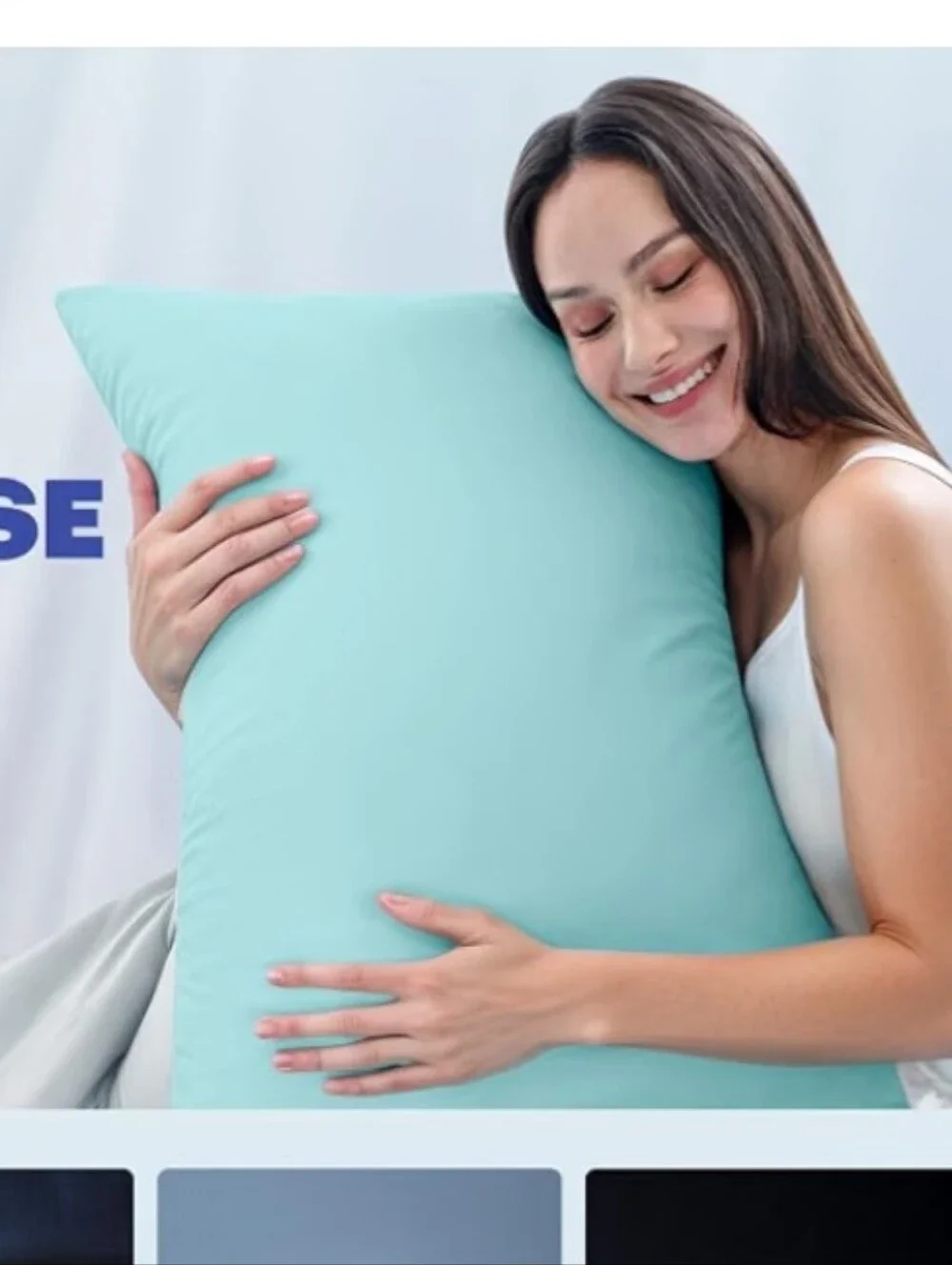 NWT Evercool+Cooling Pillowcase Standard Size  Mint Blue